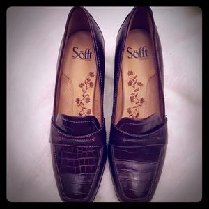 Women's Sofft Brown Leather Pumps
